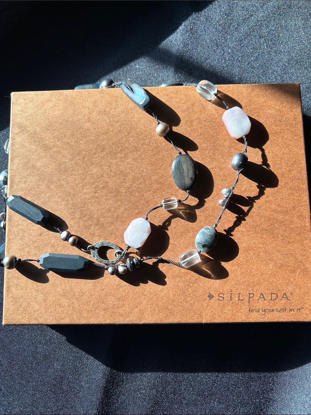 Silpada N1796 Hematite & Grey Pearls Necklace